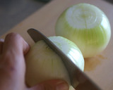 玉ねぎの丸ごとミートソース焼き作り方1写真
