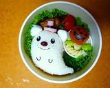 ハロウィン♡ミジュマルおばけ♡お弁当♪作り方5写真