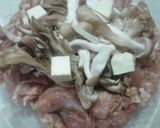 ♡レンジで簡単・鶏きのこバター醤油♡作り方5写真