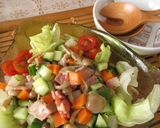 きのことベーコンのコロコロサラダ作り方5写真