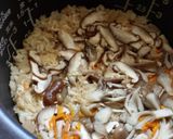 大根inキノコご飯！(1合)作り方3写真