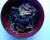 なめこと冷やし茶そばで♪さっぱりお椀作り方5写真
