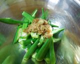 わさび風味　オクラのなめたけ和え　どすぇ作り方5写真