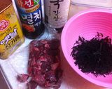 ☆韓国家庭料理☆わかめスープ 미역국作り方1写真
