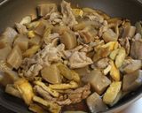 豚薄切り肉＋塩麹deこんにゃく牛蒡の煮物作り方4写真