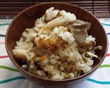 大根inキノコご飯！(1合)作り方4写真