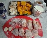 かぼちゃと鶏肉のミルク煮作り方2写真