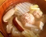 体ポカポカ☆お腹満足！野菜の鳥団子スープ作り方10写真