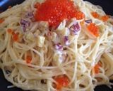秋です！薩摩芋とイクラのクリームパスタ☆作り方4写真