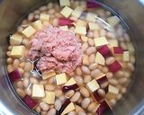 ツナと大豆とさつま芋の炊き込みごはん作り方3写真