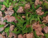 豚ひき肉とピーマンのとろみ炒め作り方8写真