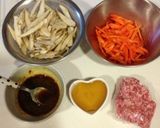 カレー酢きんぴら♡作り方1写真