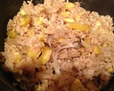 秋の味覚！キノコとサツマイモの炊込みご飯作り方4写真