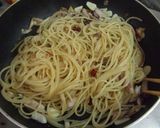 アジの干物を使ったペペロンチーノ作り方4写真