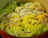 白菜と豚肉のミルフィーユ蒸し作り方5写真