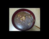 簡単！ネギとモモ肉のお味噌汁☆作り方6写真