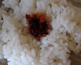 食べるラー油で韓国海苔おにぎり作り方2写真