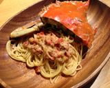 ワタリガニのトマトクリームパスタ作り方8写真