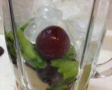秋色♪ 林檎、葡萄、蕪葉のスムージー作り方2写真
