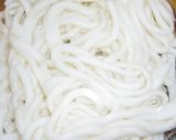 めんつゆで明太あんかけ玉子とじのおうどん作り方9写真