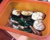 ルクエで茄子きのこ青菜のトマトグラタン作り方3写真
