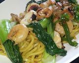 海鮮上海焼きそば（上海炒麺）作り方17写真
