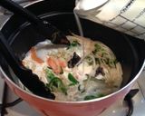 さわらと野菜のカレー風クリームソース煮作り方4写真