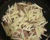 簡単！じゃがいもの麻婆風きんぴら♡作り方3写真