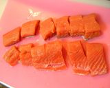 秋鮭とコロコロ野菜の甘酢炒め作り方2写真