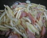 あけびとバジルのクリームパスタ作り方6写真