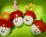 うずらの卵で♡幼稚園のお弁当 キャラ弁作り方2写真