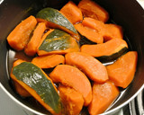 初めての☺南瓜の煮物・煮崩れしにくい煮方作り方5写真