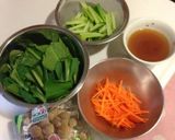 副菜に☆小松菜としめじの煮物♡作り方1写真