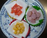 お弁当に♥簡単彩り　はんぺんカップ作り方2写真