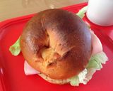 トマトとバジルとチーズのベーグル作り方15写真