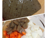 母からの贈りもの♪我が家のモツ煮込み♡作り方4写真