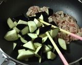 なすと豚肉のスタミナピリ辛丼♡作り方6写真