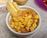 ナポリタンとポテトでココットカマン✨作り方3写真