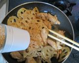 レンコンと鶏もも肉のマヨ炒め作り方6写真