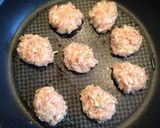 ごまだれで鶏つくね作り方5写真