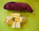野菜でおやつ♪サツマイモたっぷりプリン作り方1写真