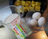 野菜でおやつ♪サツマイモたっぷりプリン作り方6写真