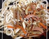 きんぴら焼きうどん作り方2写真