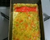 チーズINカラフル野菜卵焼き★お弁当に♫作り方3写真
