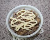 肉味噌*アボガド*カマンdeココット焼き作り方5写真