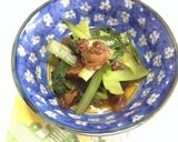 ﾚﾝｼﾞdeﾁﾝ★小松菜と赤貝炊いたん作り方7写真