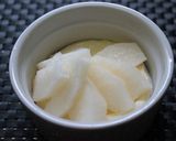 ココットカマン✿梨とベーコンクリーム作り方3写真
