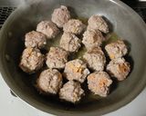 れんこんコリコリ肉だんご作り方4写真