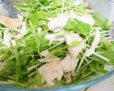 。＊水菜と鶏肉の柚子こしょうサラダ＊。作り方4写真