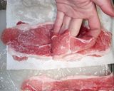薄切り肉でミルフィーユ豚カツ作り方2写真